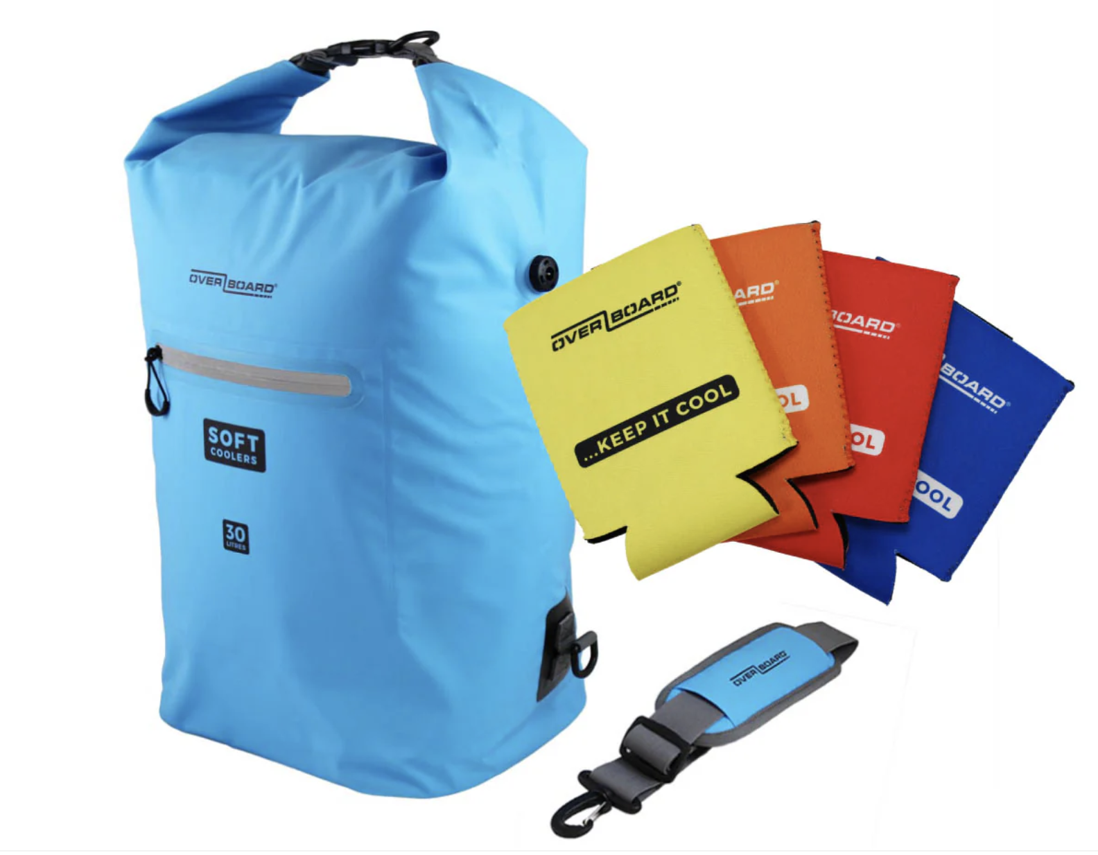 OverBoard 30L Cooler Bag Waterproof Bag Water Sports Outdoors OB1251 - Aqua