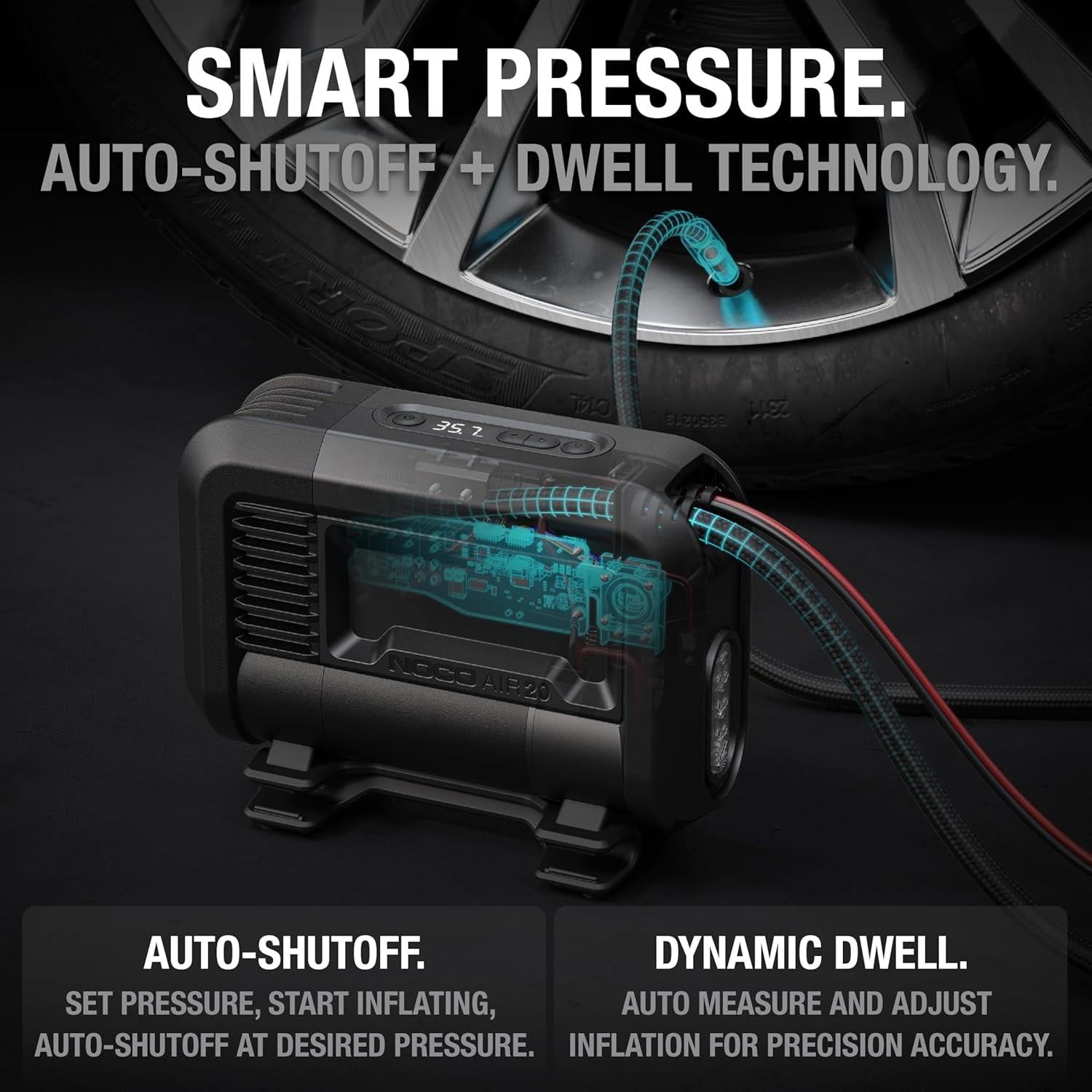 NOCO AIR20 UltraFast Tyre Inflator Portable Air Compressor And Air Pump 20A 12V