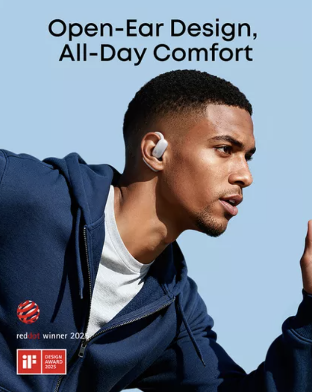Anker Soundcore Aerofit 2 Pro 2-in-1 Wireless Hybrid Earbuds with Focus Mode White - A3875G21