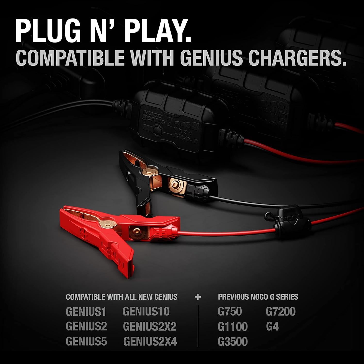NOCO GC014 X Connect XL Battery Clamp Accessory With Integrated M10 Eyelets Genius Battery Chargers