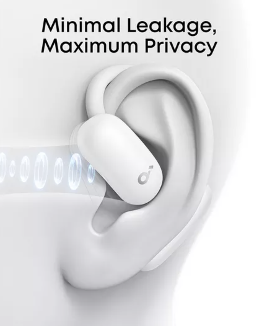 Anker Soundcore Aerofit 2 Adjustable Open-Ear Headphones with Instant AI Translation White - A3874G21