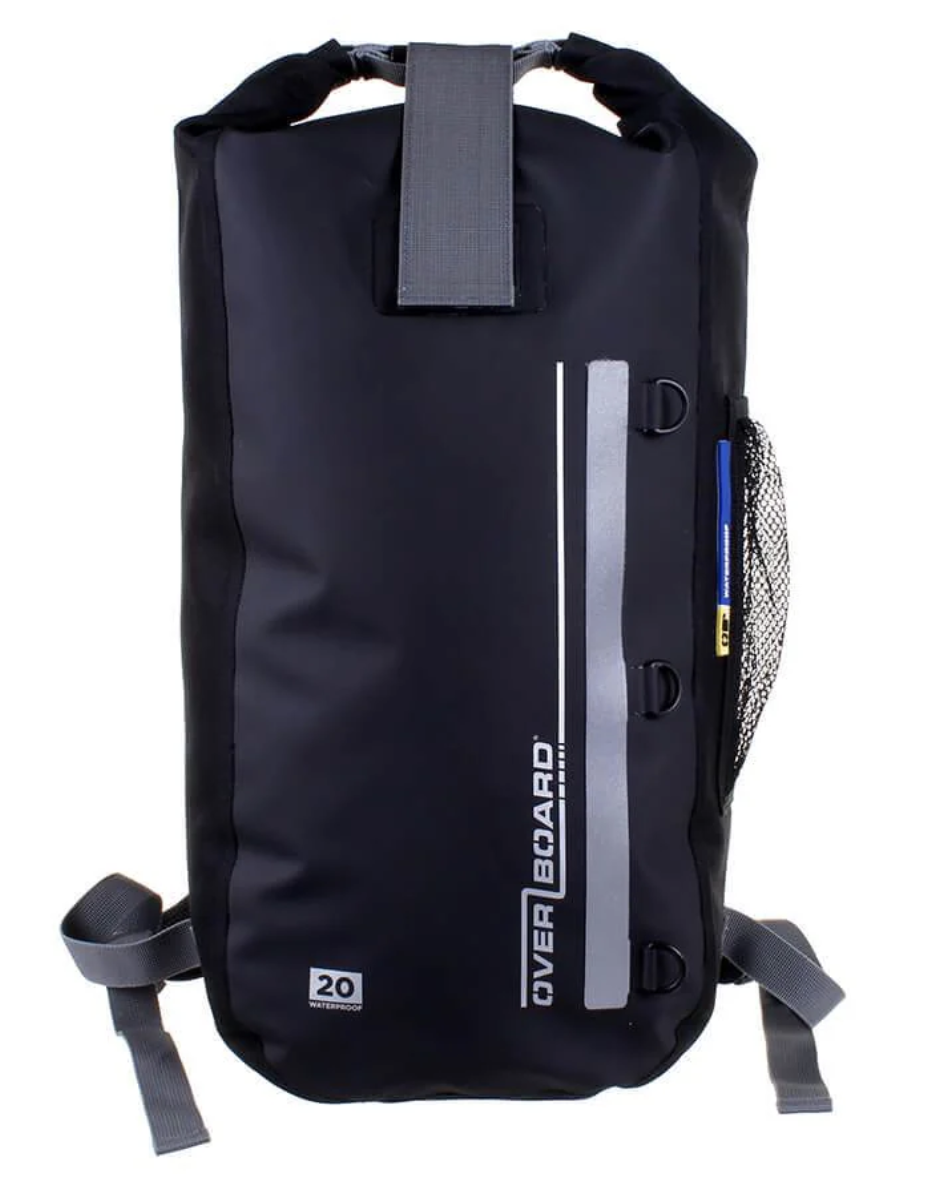 OverBoard 20 Litre Classic Backpack Waterproof Bag Water Sports Outdoors OB1141 - Black