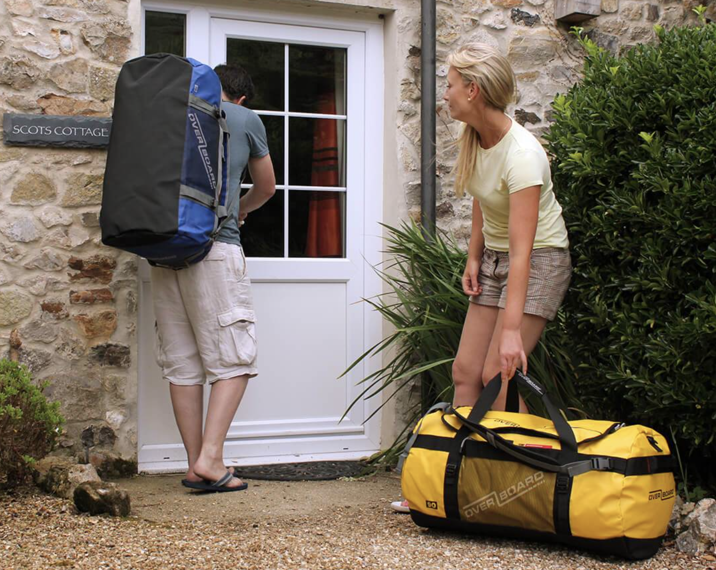 OverBoard 90 Litre Adventure Duffel Bag Waterproof Bag Water Sports Outdoors OB1059 - Black