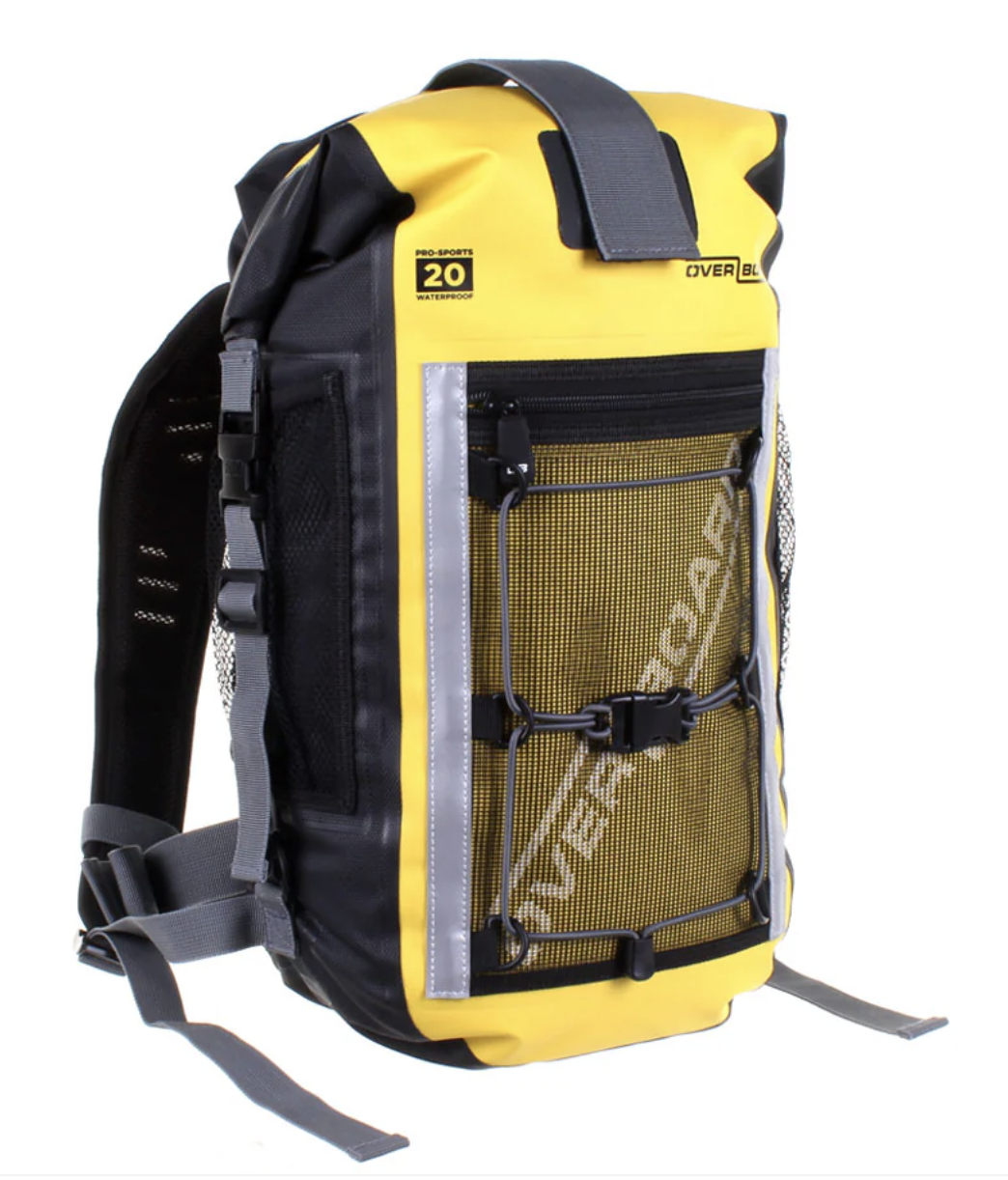OverBoard 20 Litre Pro Sports Backpack Waterproof Bag Water Sports Outdoors OB1145 - Yellow