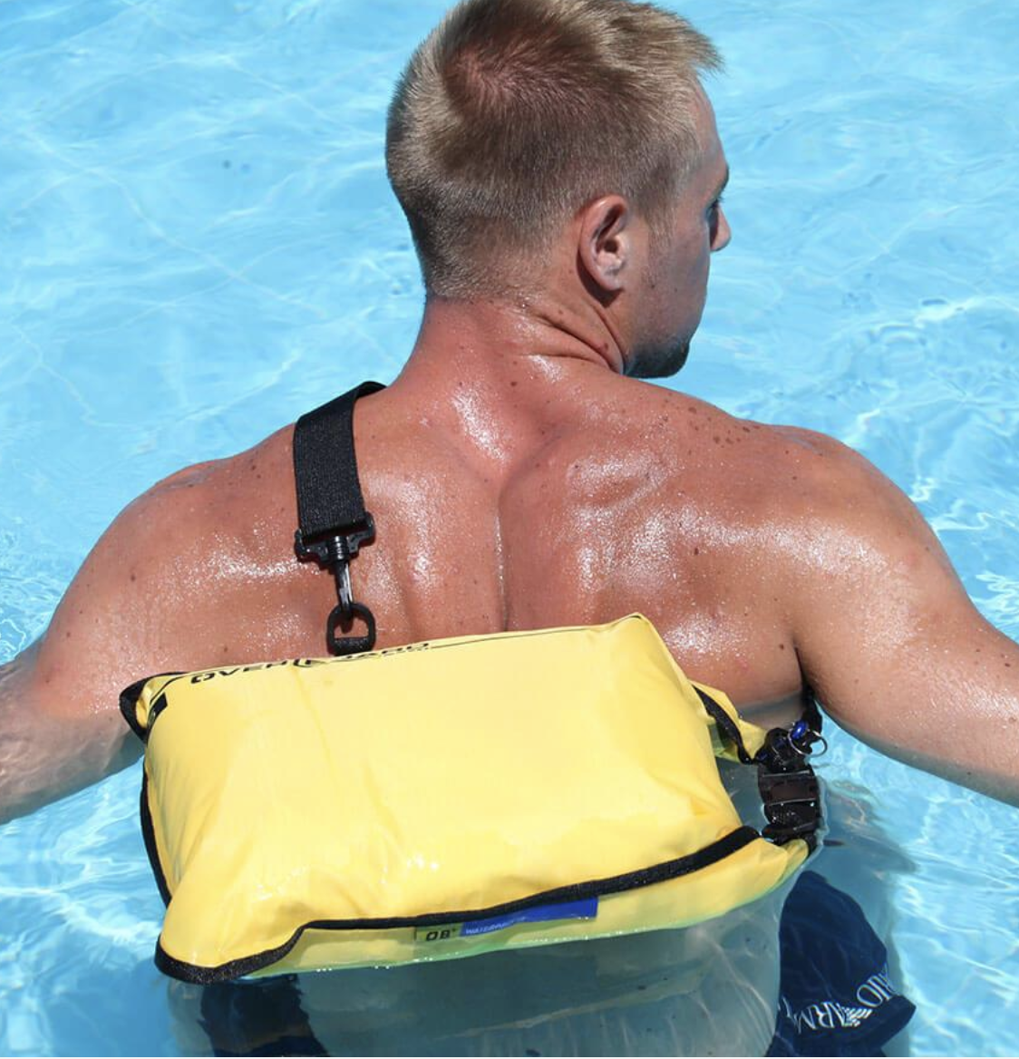 OverBoard 5 Litre Dry Flat Waterproof Bag Water Sports Outdoors OB1002 - Black