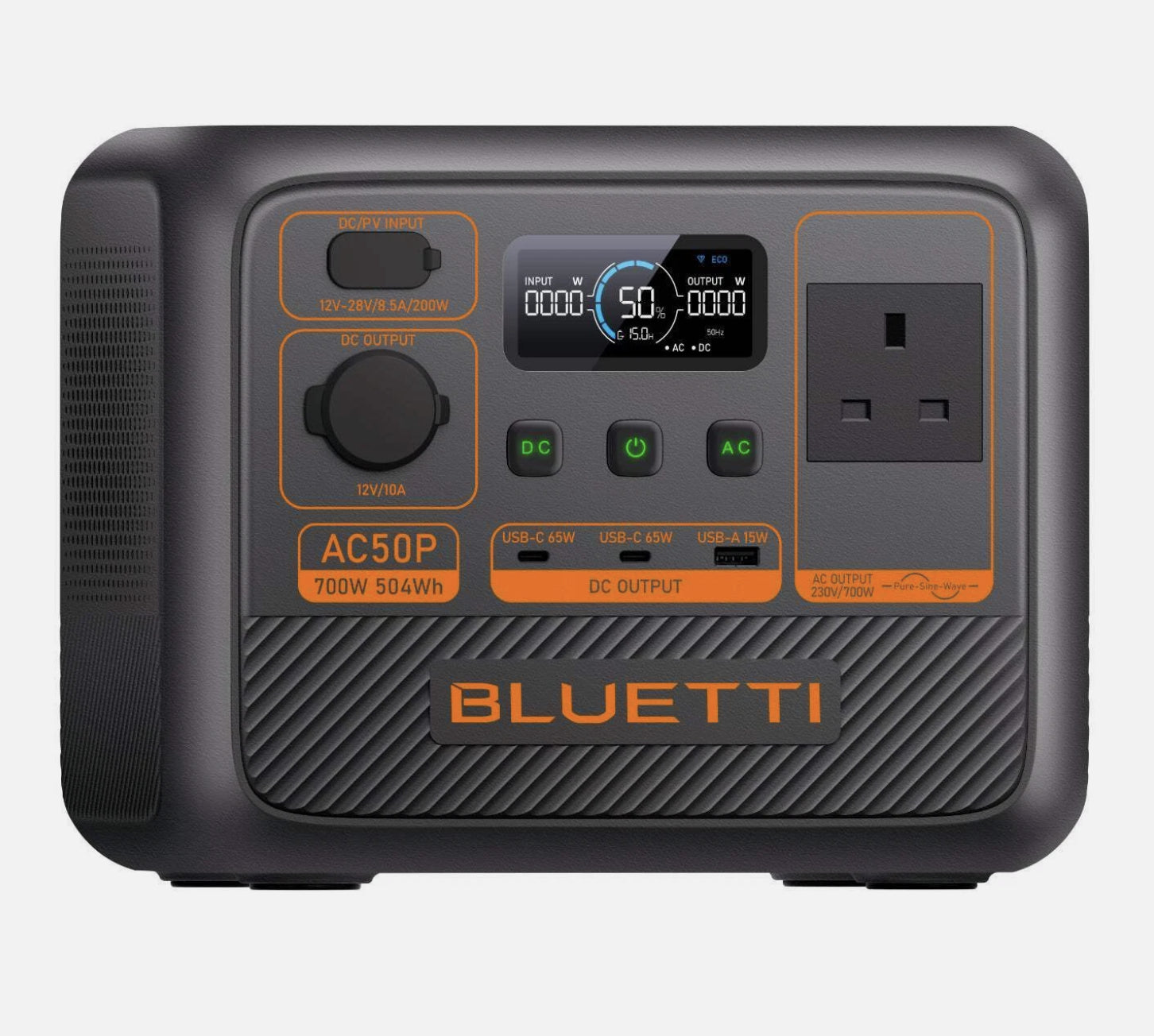 Bluetti AC50P Portable Battery Power Station Premium 504Wh 700w LiFePO4