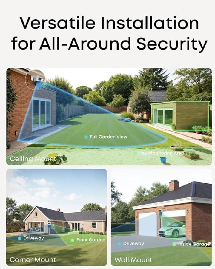 Eufy NVR CCTV Security System S4 MAX with Live Cross-Cam Tracking IP65 Weatherproof - E8E00321