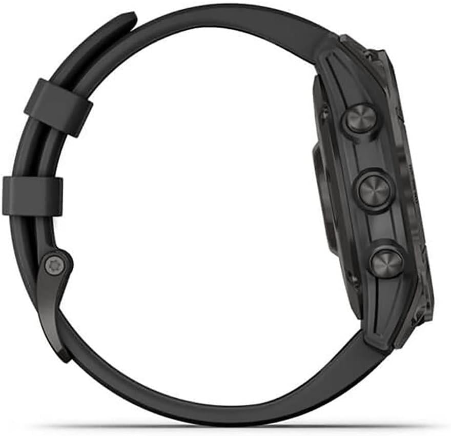 Garmin Fenix 7 Sapphire Solar GPS Sports Watch Carbon DLC Black Refurbished