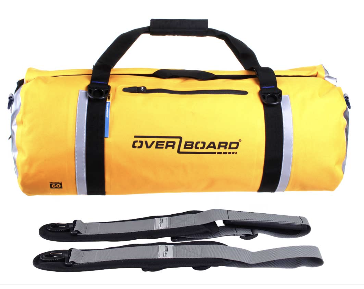 OverBoard 60 Litre Classic Duffel Bag Waterproof Bag Water Sports Outdoors OB1150 - Yellow