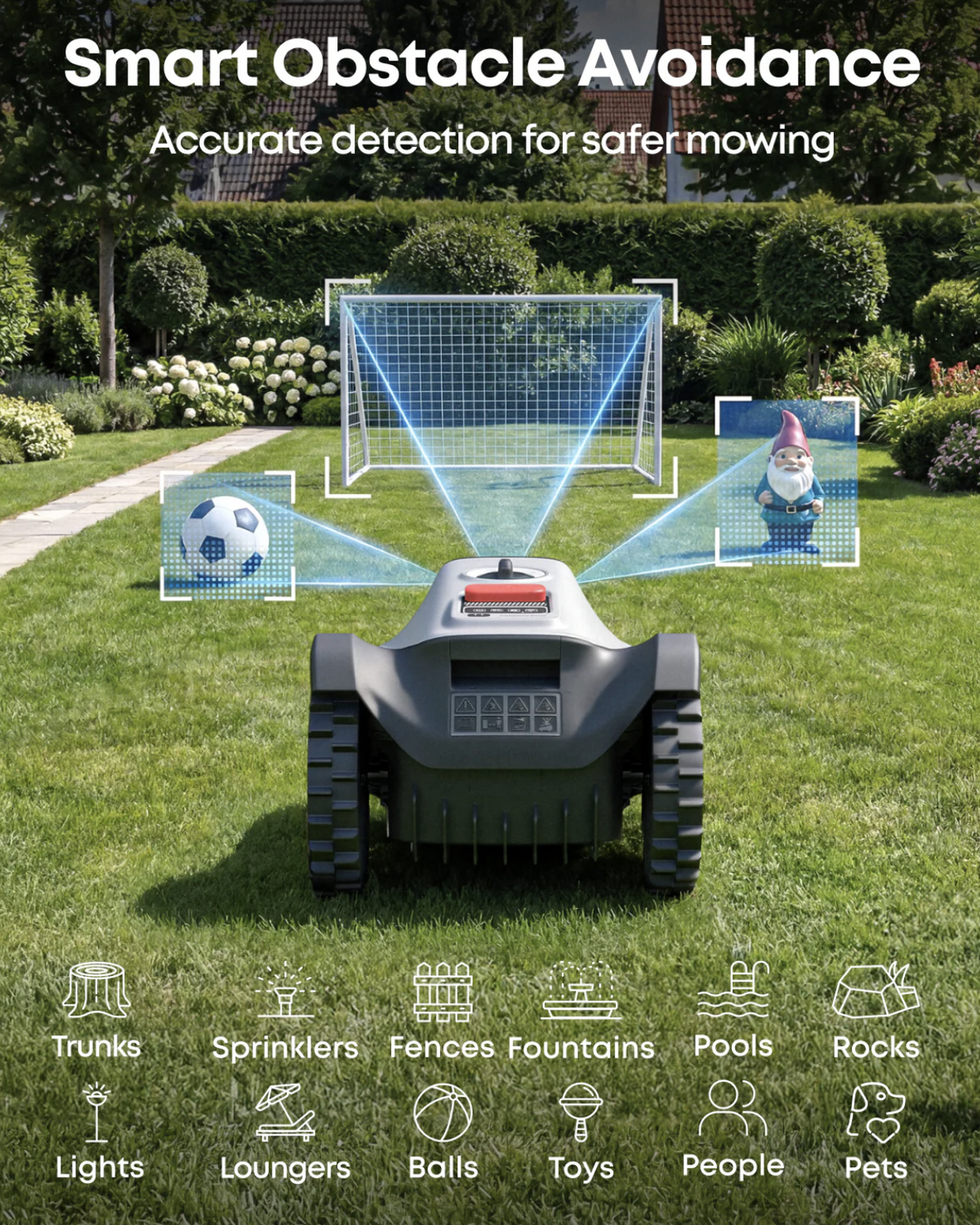 Eufy C15 Robot Lawn Mower Complete Coverage with Accurate Obstacle Avoidance - T280BVA1