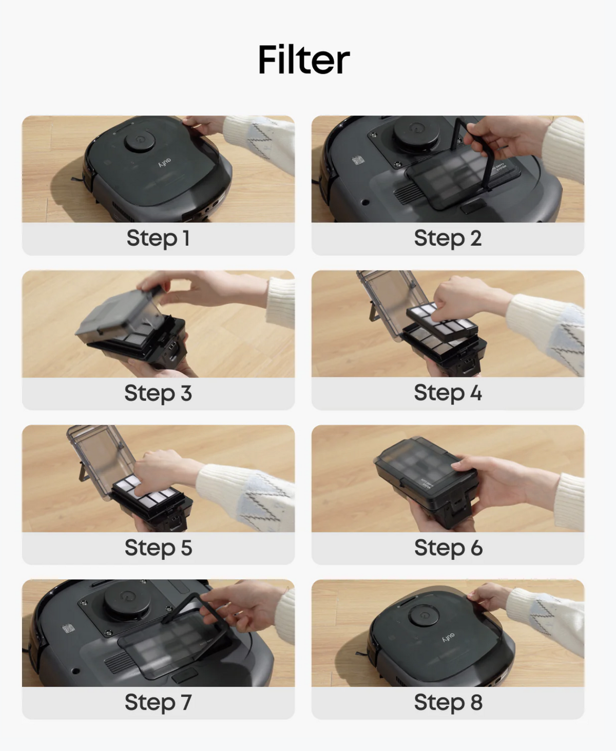 Eufy Omni E25/E28 Accessories Package for Robot Vacuum - T290QAR0