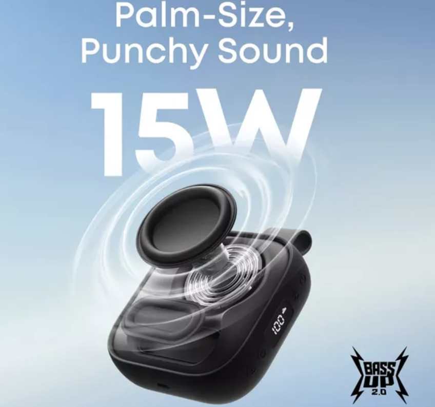 Anker Soundcore Boom Go 3i Portable Bluetooth Speaker with Powerful Bass IP68 Waterproof Black - D5103010