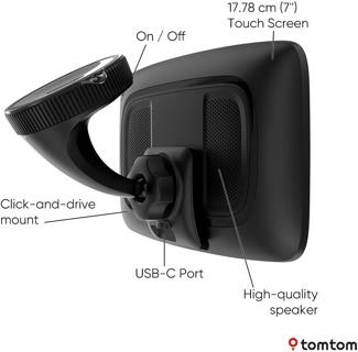 TomTom GO Camper Max 2nd Gen Premium Pack 7 Inch Campervan Sat Nav UK & Europe