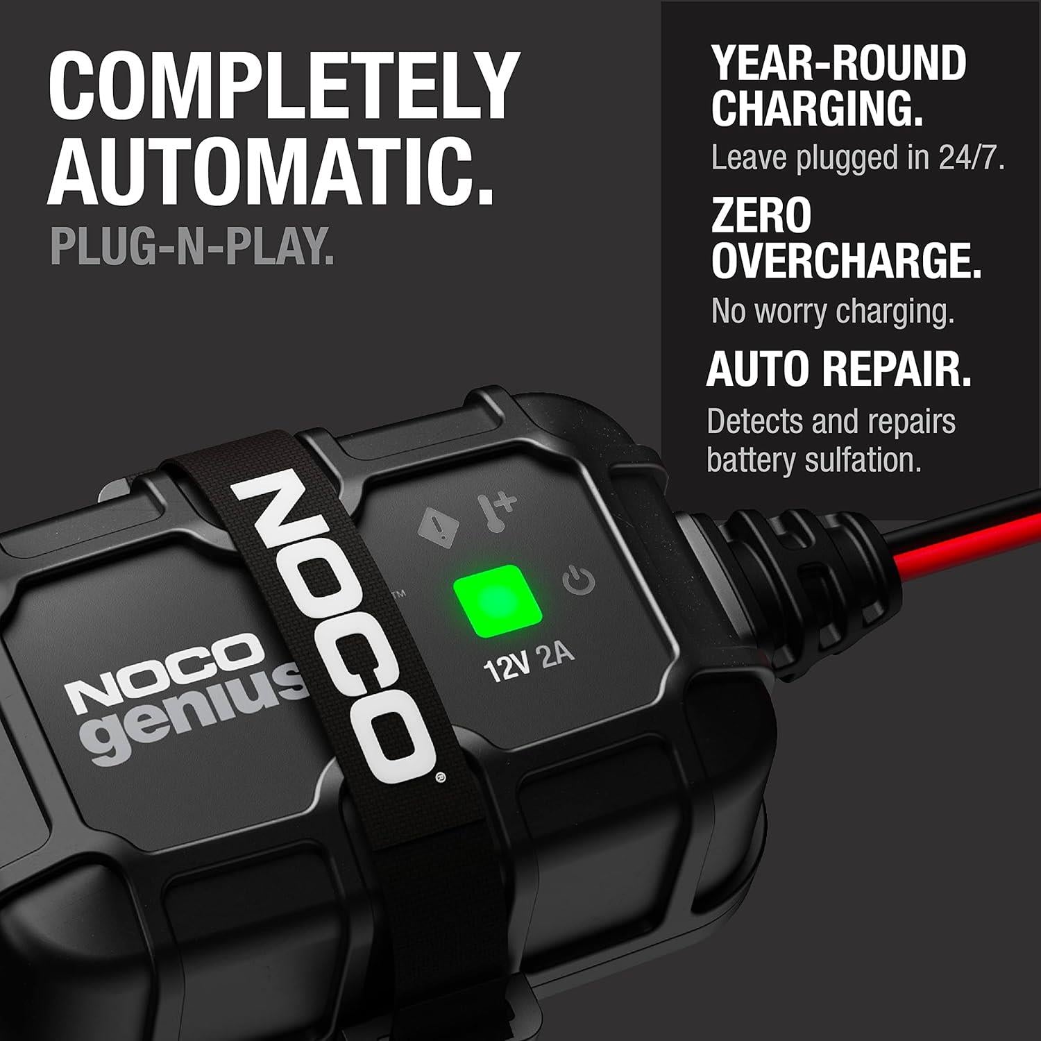 NOCO GENIUS2D Direct Mount Battery Charger Maintainer 2A