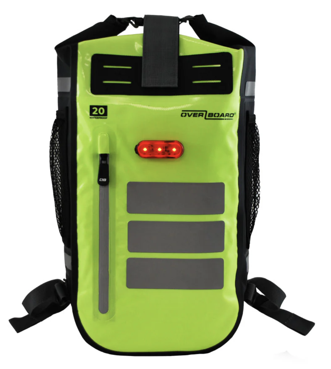 OverBoard 20 Litre Pro Vis Sports Backpack Waterproof Bag Water Sports OB1157 - Yellow
