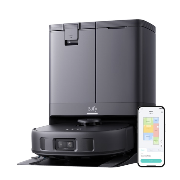 Eufy Omni X10 Pro Robot Vacuum & Mop with All-in-One Station & iPath Laser Navigation Black - T2351V11