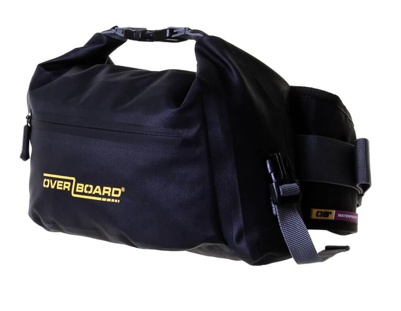 OverBoard 4 Litre Pro Light Waist Pack Waterproof Bag Water Sports Outdoors OB1164 - Black