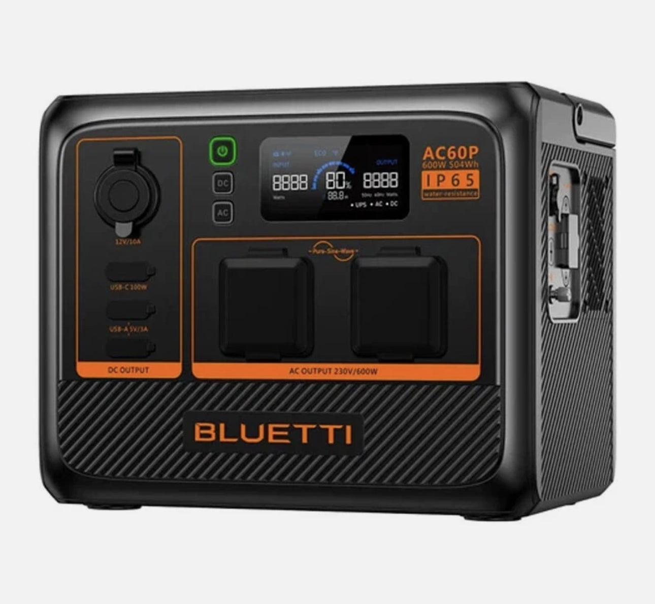 Bluetti AC60P Portable Battery Power Station Premium LiFePO4 504Wh 600w