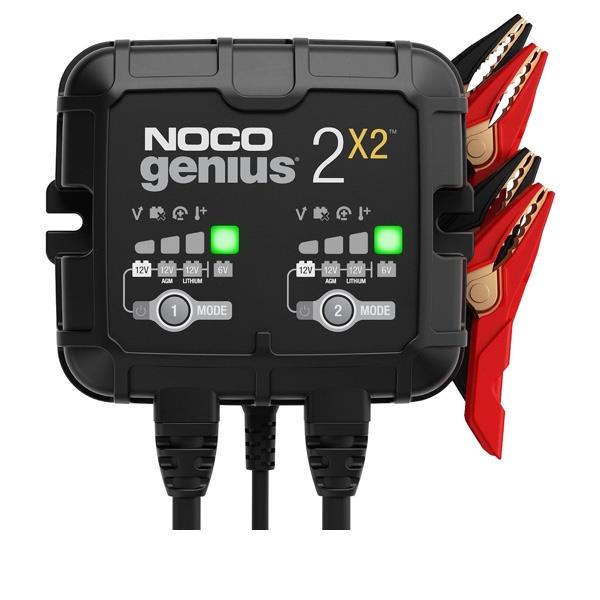 NOCO GENIUS2X2 4A 2 Bank Smart Battery Charger Trickle Charger & Desulfator