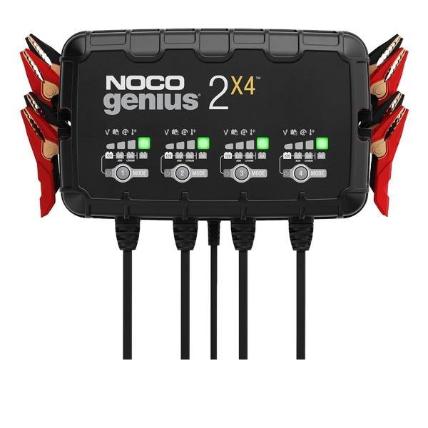 NOCO GENIUS2X4 8A 4 Bank Smart Battery Charger Trickle Charger & Desulfator
