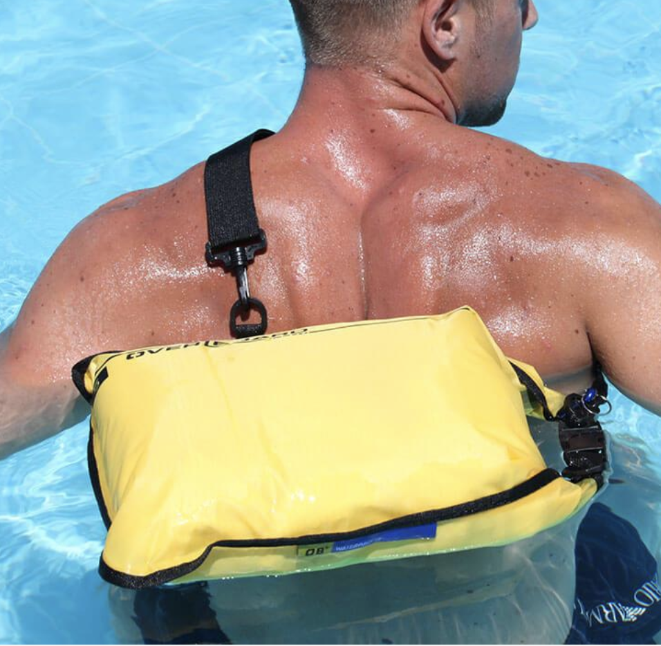 OverBoard 30 Litre Dry Flat Waterproof Bag Water Sports Outdoors OB1026 - Blue