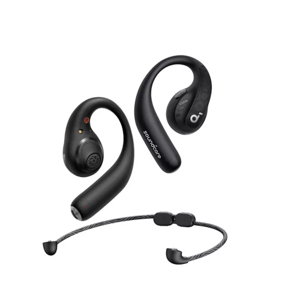 Anker Soundcore Aerofit Pro Wireless Open-Ear Headphones with Mic IPX5 Water-Resistant Black - A3871G11