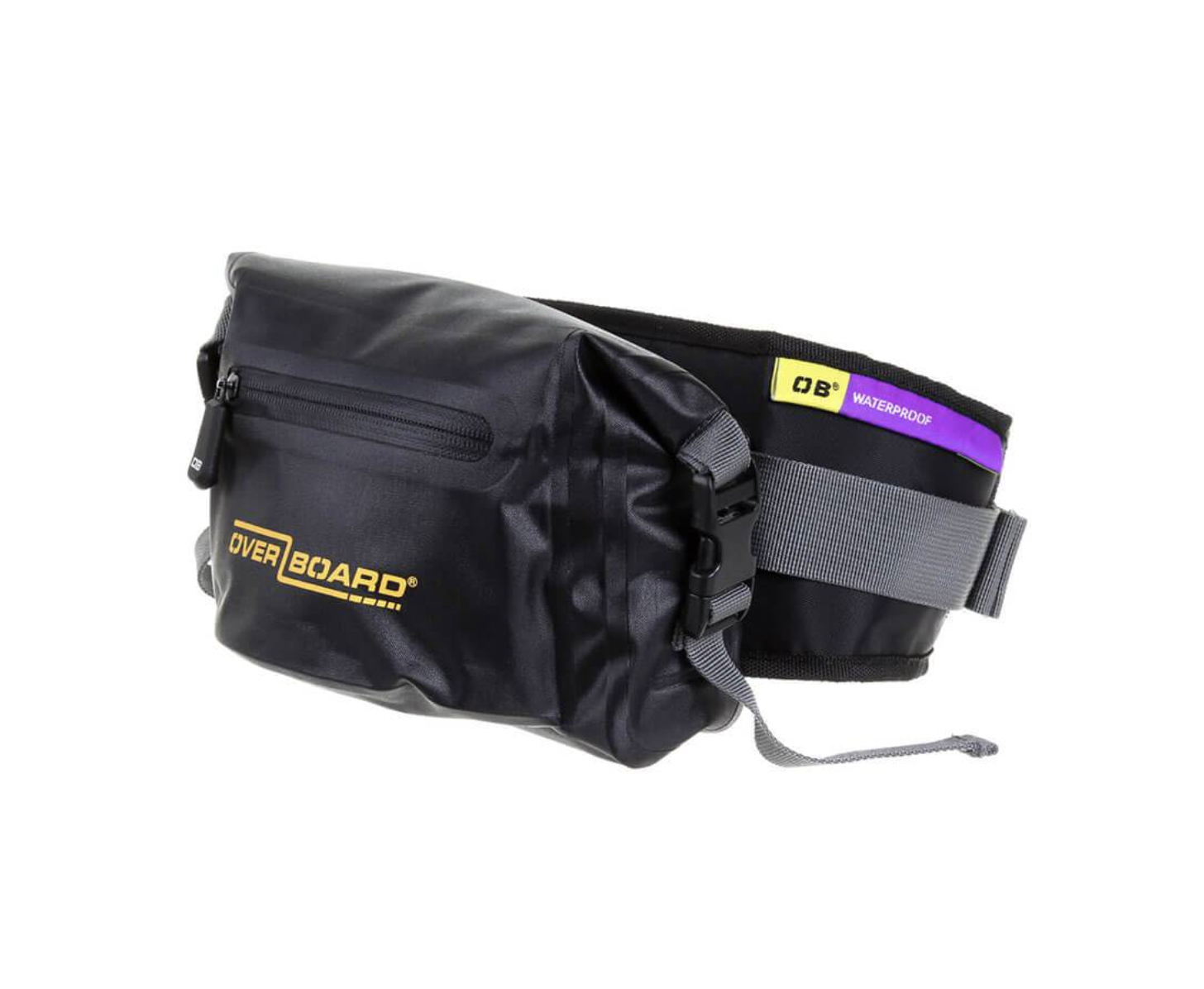 OverBoard 2 Litre Pro Light Waist Pack Waterproof Bag Water Sports Outdoors OB1049 - Black