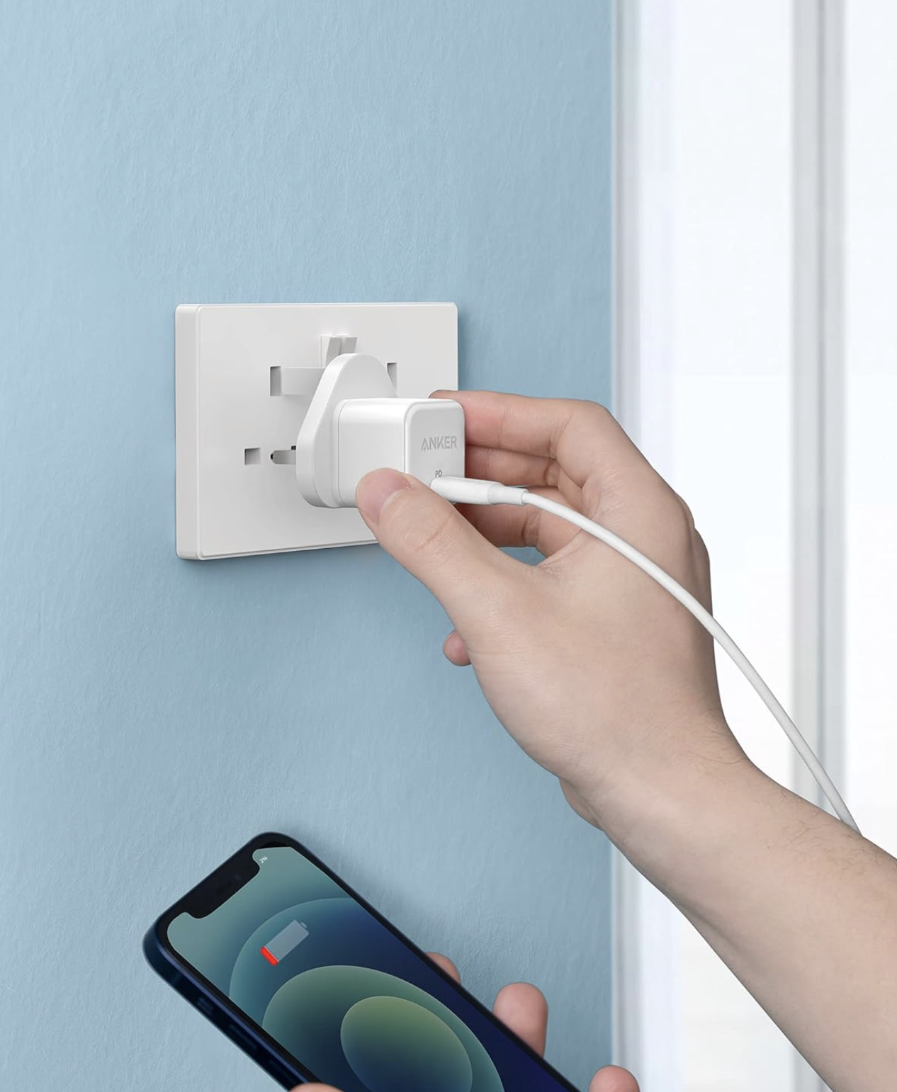 Anker USB-C Wall Charger 20W Single Port Fast Charging Superior Safety White - A2699K21