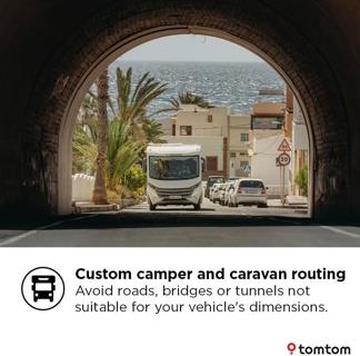TomTom GO Camper Max 2nd Gen Premium Pack 7 Inch Campervan Sat Nav UK & Europe