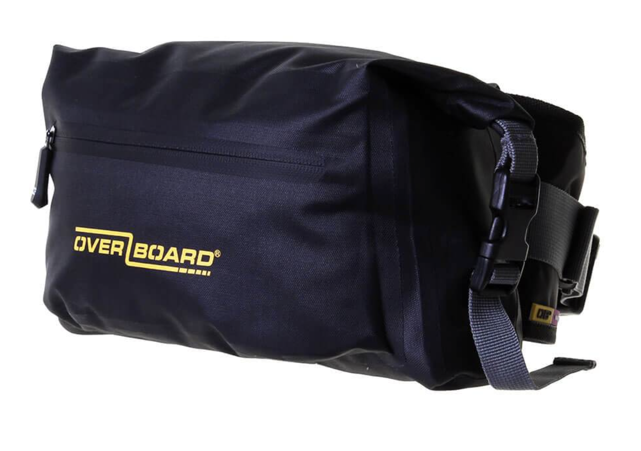 OverBoard 4 Litre Pro Light Waist Pack Waterproof Bag Water Sports Outdoors OB1164 - Black