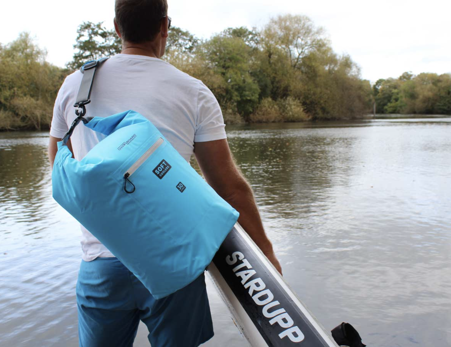 OverBoard 30L Cooler Bag Waterproof Bag Water Sports Outdoors OB1251 - Aqua