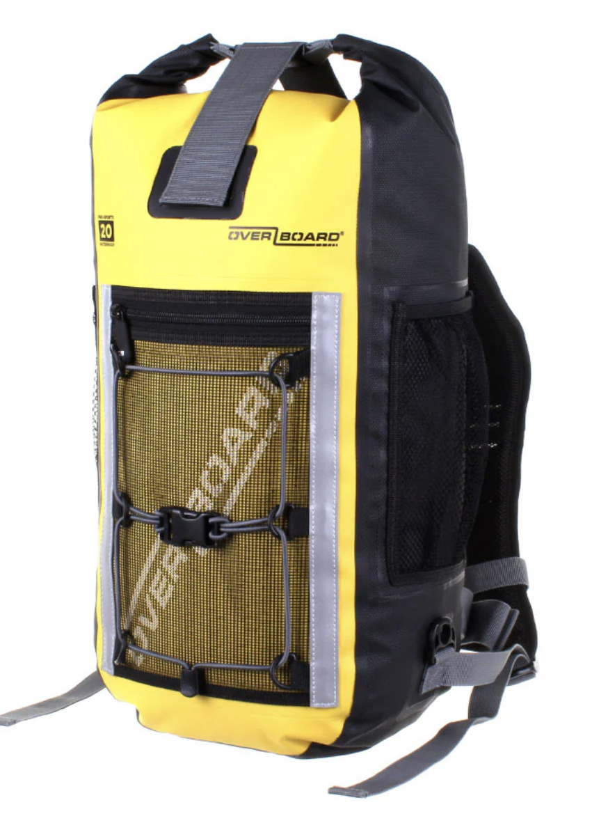 OverBoard 20 Litre Pro Sports Backpack Waterproof Bag Water Sports Outdoors OB1145 - Yellow
