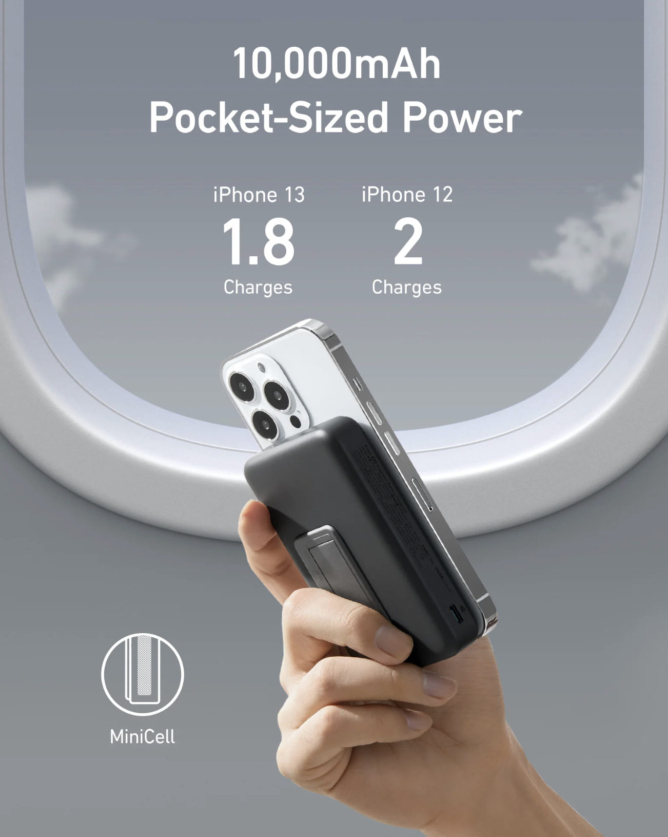 Anker 633 MagGo 10K mAh Magnetic Power Bank Wireless & USB C Charging - A1654G11