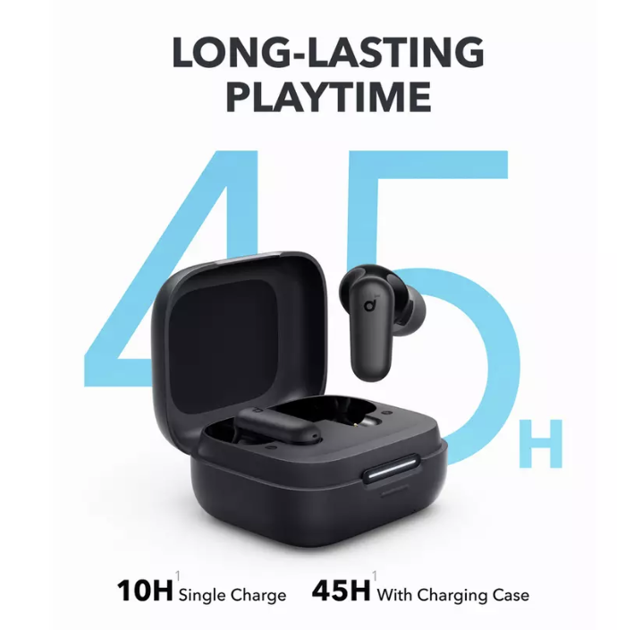 Anker Soundcore R50I Wireless Bluetooth Noise-Cancelling Earbuds IP54 Water Resistant Black - A3959G11
