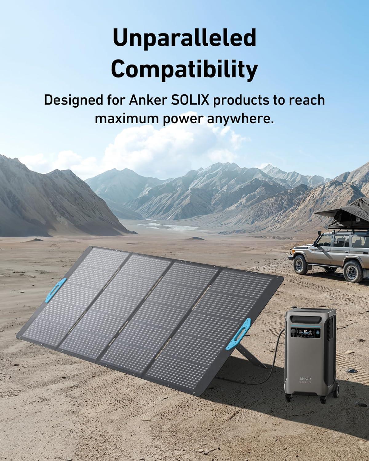 Anker SOLIX PS400 Portable 400W IP67 Solar Panel For F2000 F3800 F1500