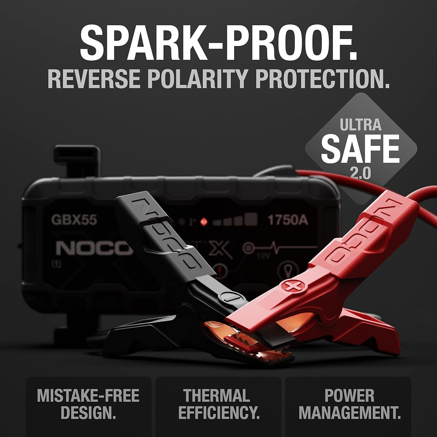 NOCO Boost X GBX55 12V UltraSafe Portable Lithium Car Jump Starter Booster