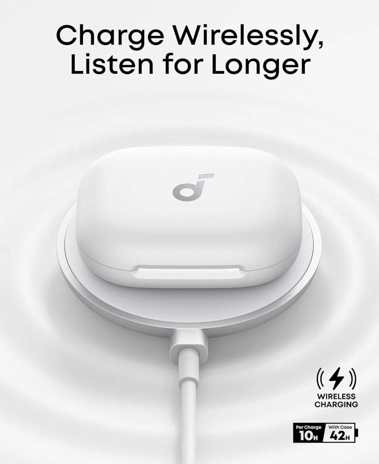 Anker Soundcore Aerofit 2 Open-Ear Headphones with Voice Controlled Personal AI Assistant White - A3874G22