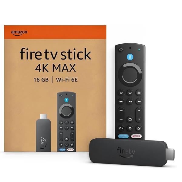 Amazon Fire Stick 4K Max TV Streaming Device Wi-Fi 6 HDR10+ with Alexa Voice Remote Control
