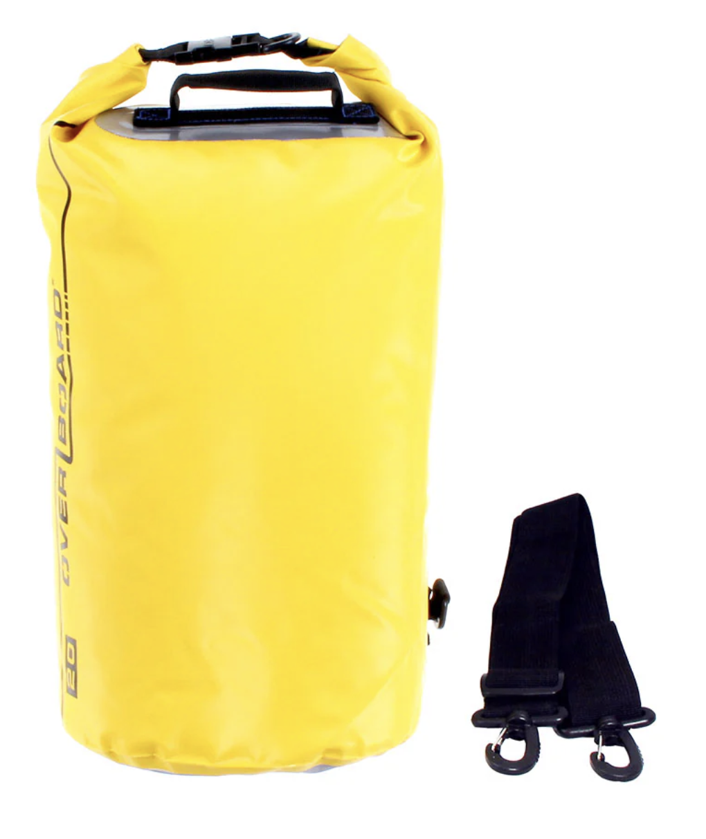 OverBoard 20 Litre Dry Tube Waterproof Bag Water Sports Outdoors OB1005 - Yellow