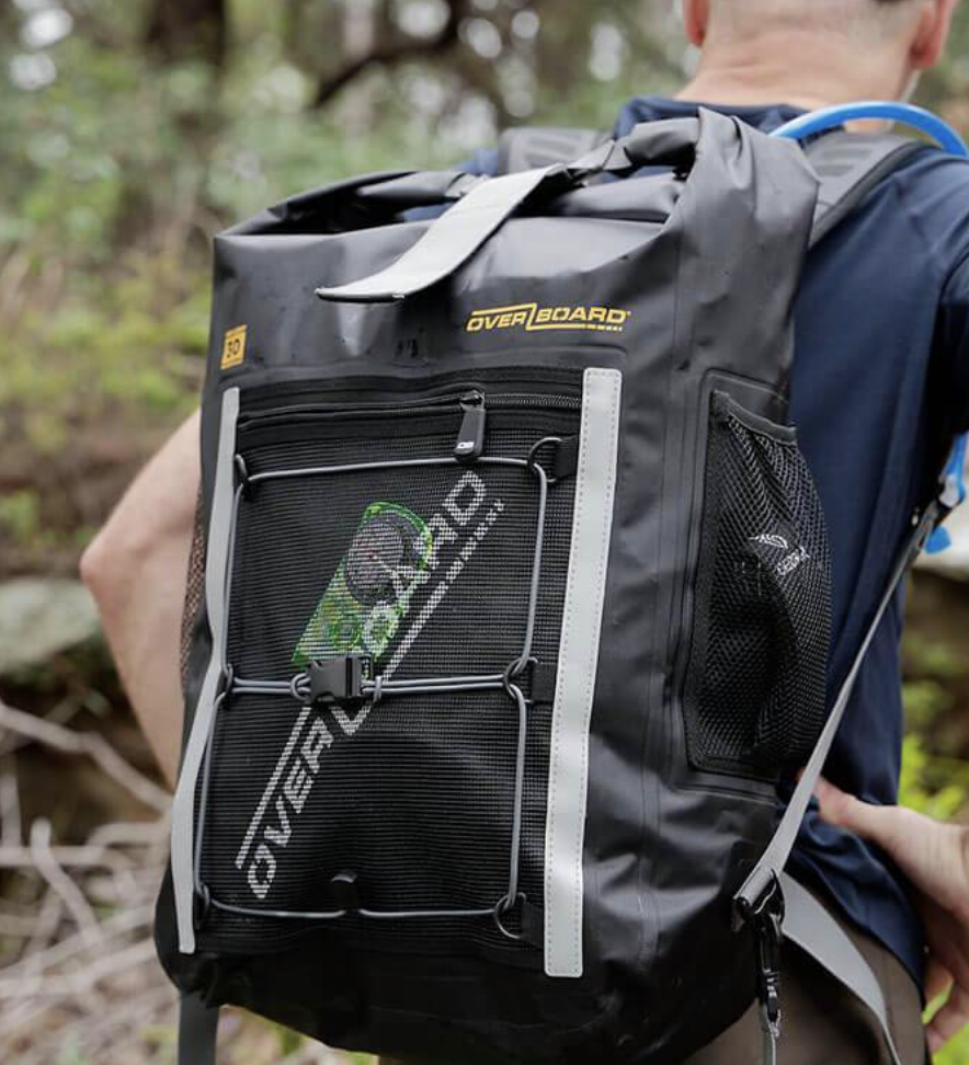 OverBoard 20 Litre Pro Light Backpack Waterproof Bag Water Sports Outdoors OB1135 - Black