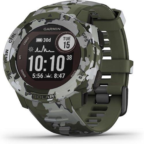 Garmin Instinct Solar Sports Watch Rugged GPS HRM Camo Edition Lichen Refurbished