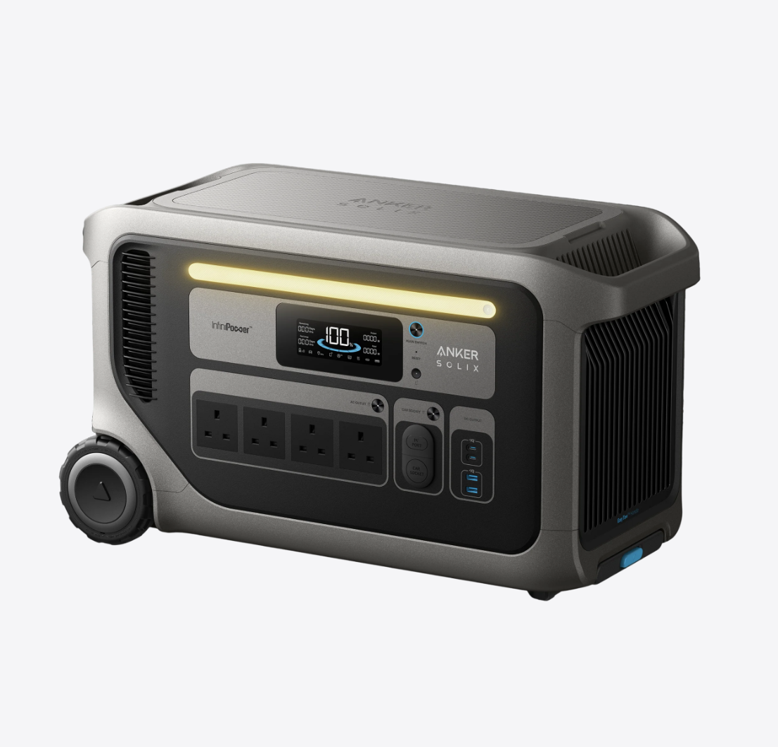Anker SOLIX F3000 Portable Power Station 3,072Wh 3,600W with Dual Solar Input - A1782211