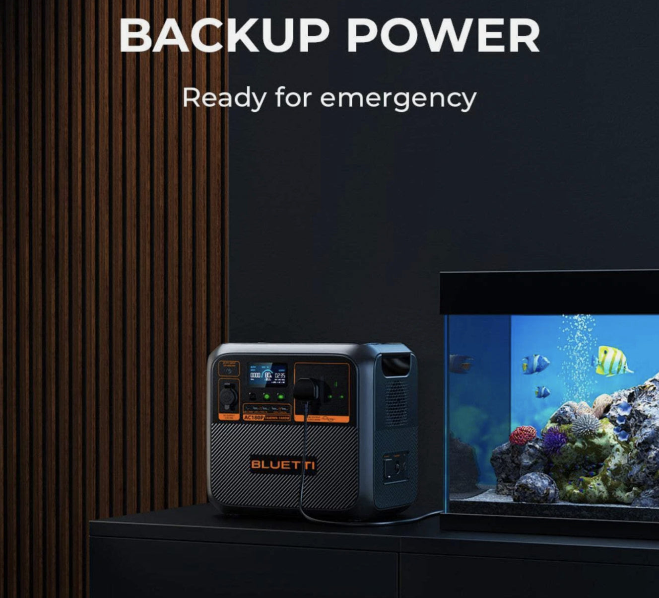 Bluetti AC180P Portable Battery Power Station Premium 1440Wh 1800w
