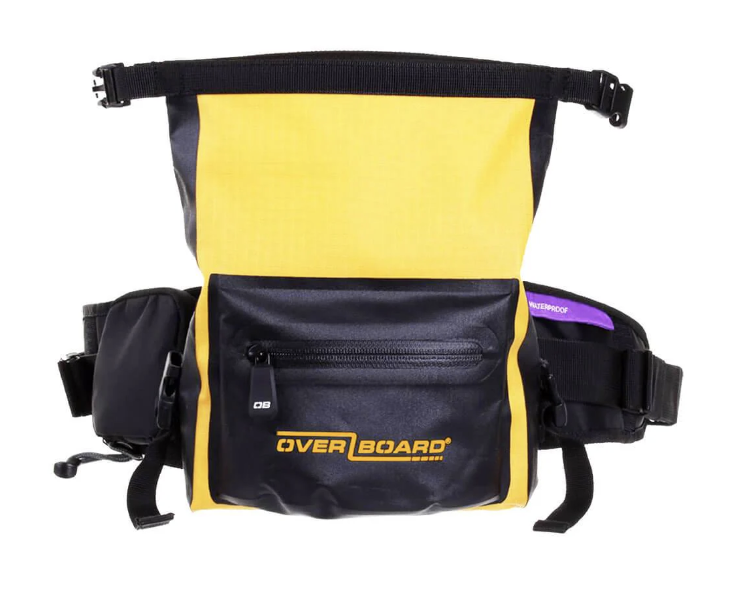 OverBoard 2 Litre Pro Light Waist Pack Waterproof Bag Water Sports Outdoors OB1049 - Yellow