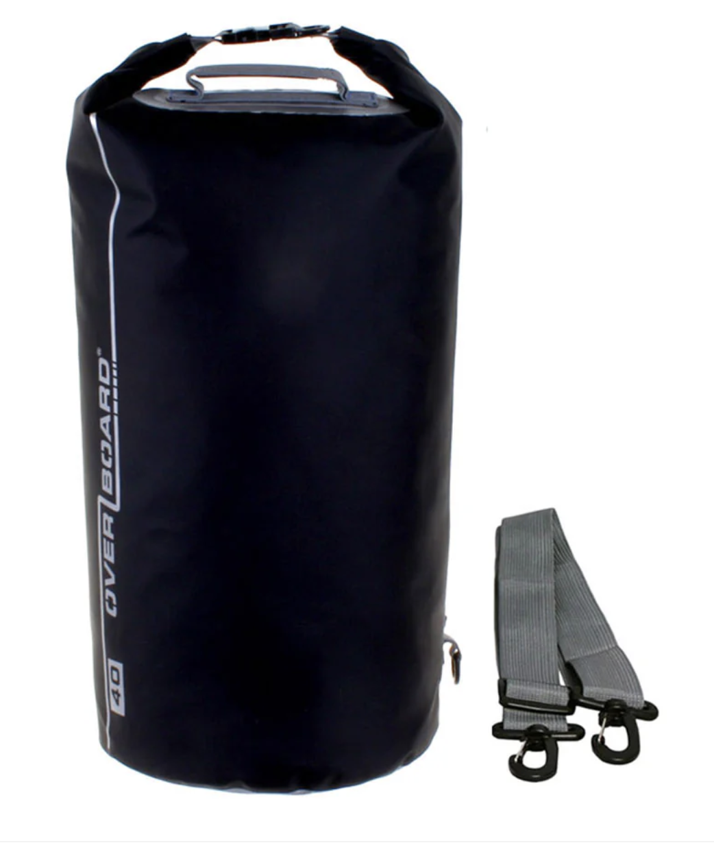 OverBoard 40 Litre Dry Tube Waterproof Bag Water Sports Outdoors OB1007 - Black