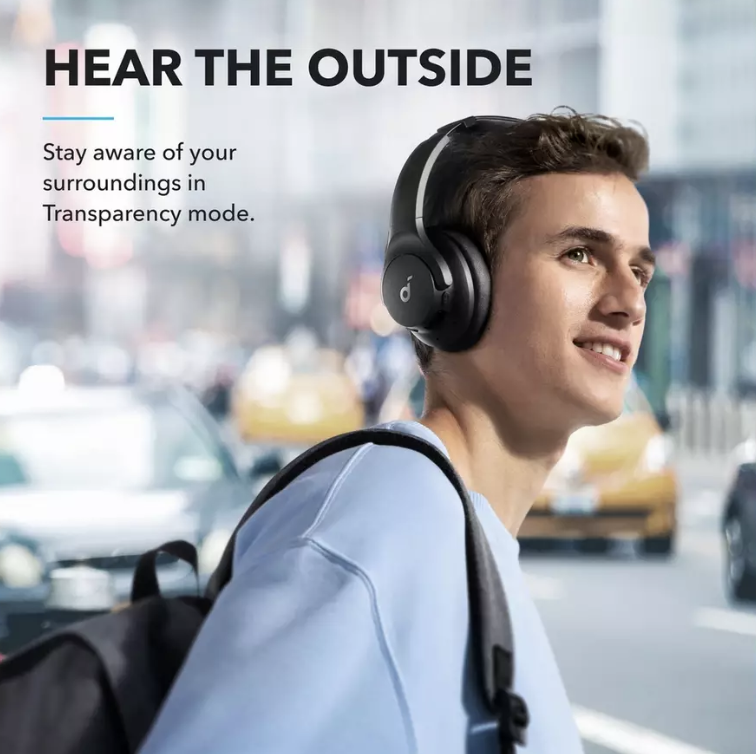 Anker Soundcore Q21I NC Headphones with Hybrid Active Noise Cancelling Black - A3004311