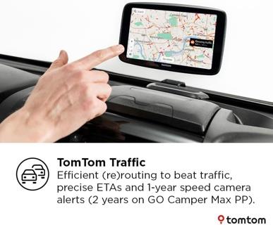 TomTom GO Camper Max 2nd Gen Premium Pack 7 Inch Campervan Sat Nav UK & Europe