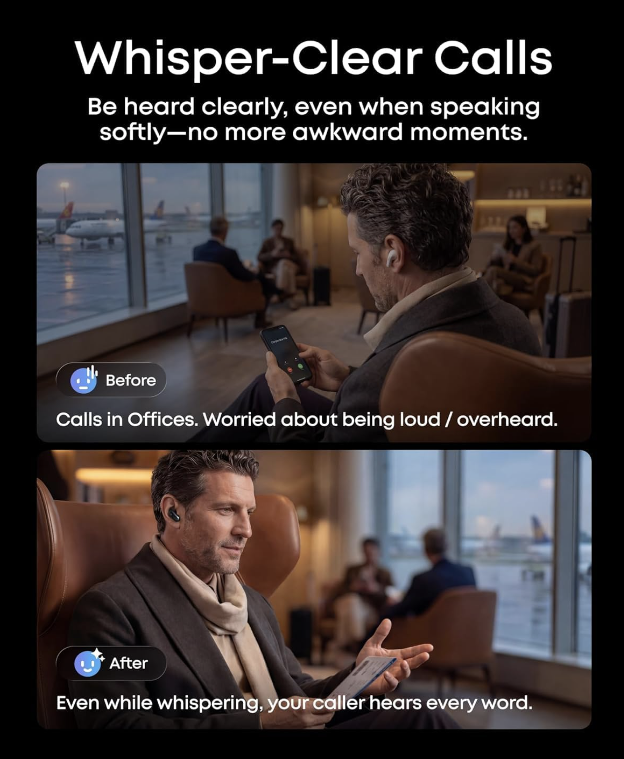 Anker Soundcore Liberty 5 Pro Max Wireless Noise-Cancelling Earbuds with AI Translate & Note Taker Golden - D1204GB1