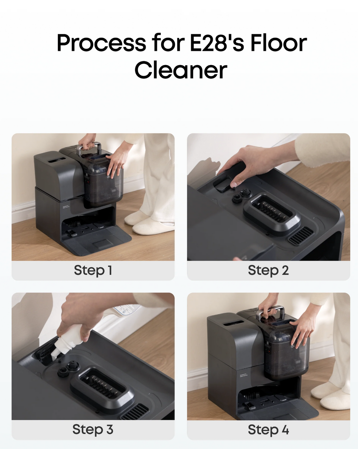 Eufy Omni E28 Robovac Floor Cleaning Solution Ready to Use Compatible with E28/X12 Pro/C28 - T290SA10