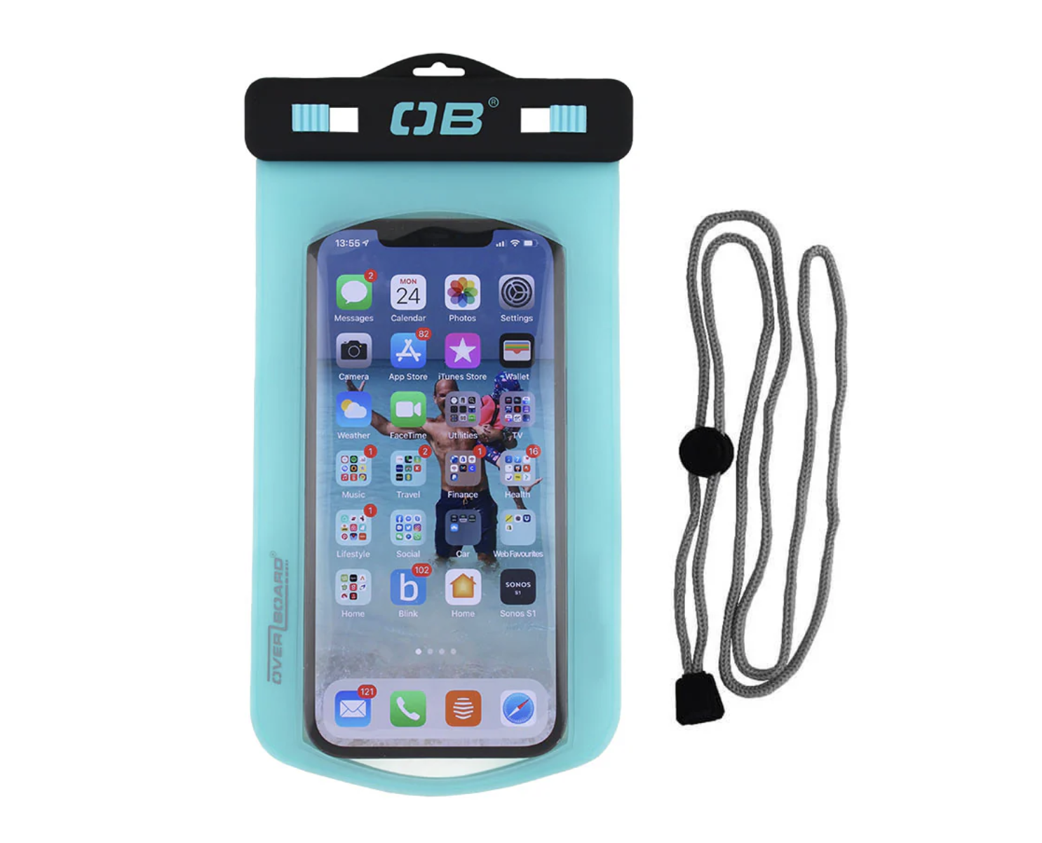 OverBoard Large Phone Case Pouch Bag Water Sports Outdoors OB1106 - Aqua